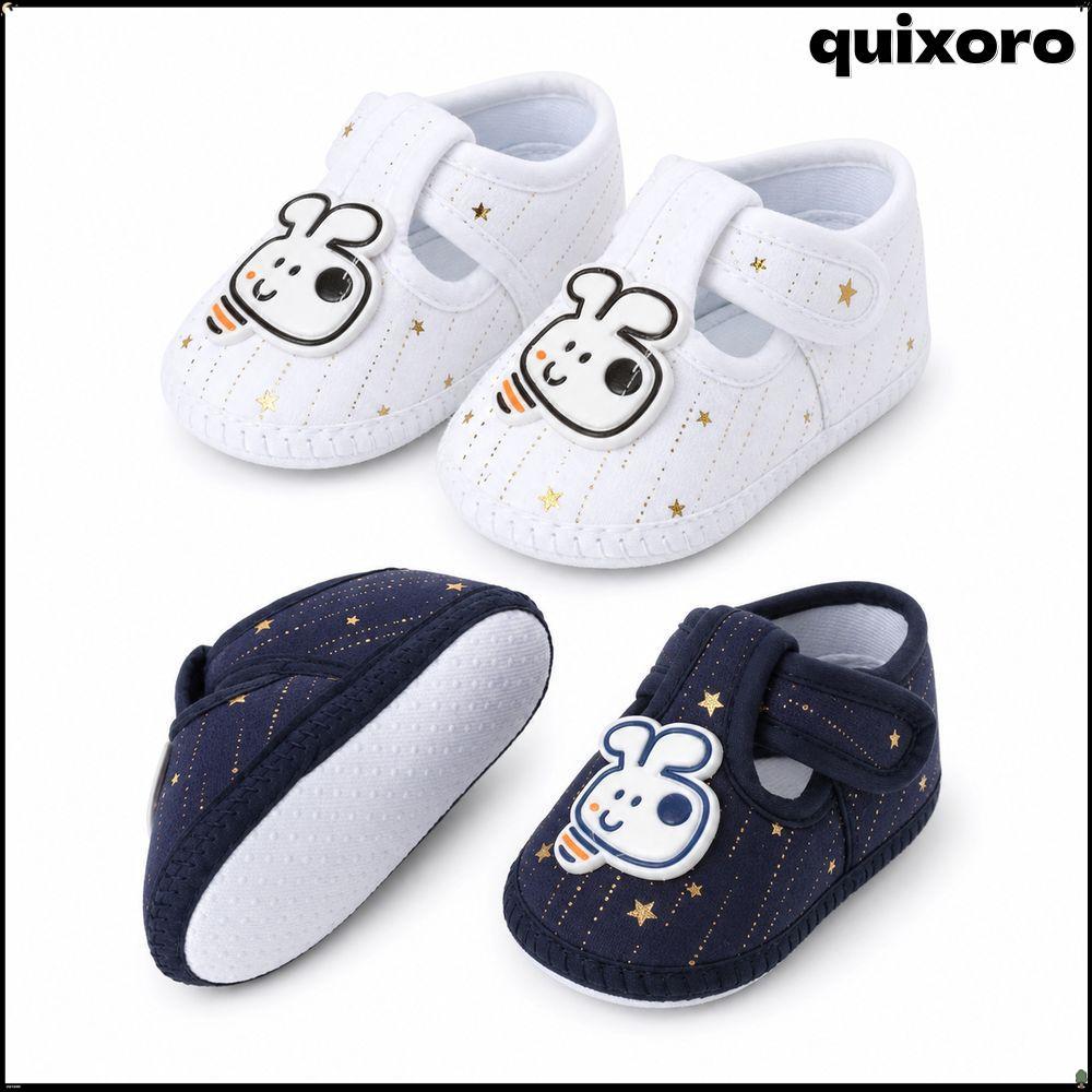 QUIXORO Infant Walker Shoes, Anti-slip Soft Sole First Walker Shoes, Cute Breathable Cartoon Animals