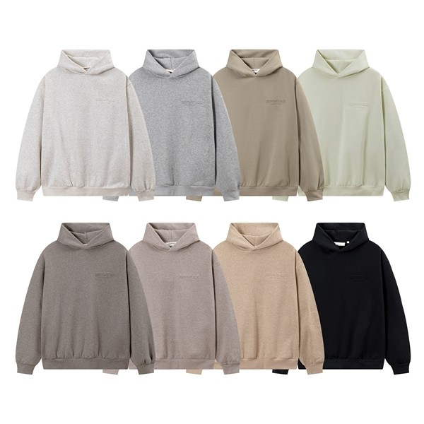 8YCC ESSENTIALS HHH纯棉复imhefly decompression LOGO秋冬连衣帽衣女