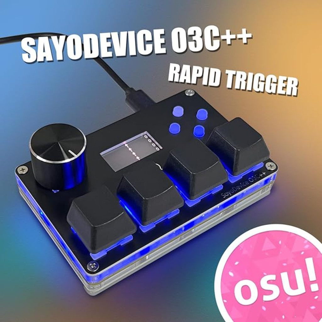 SayoDevice O3C++ Rapid Trigger Gamepad Shaft Chair盘 อุปกรณ์定 OSU DJMAX You