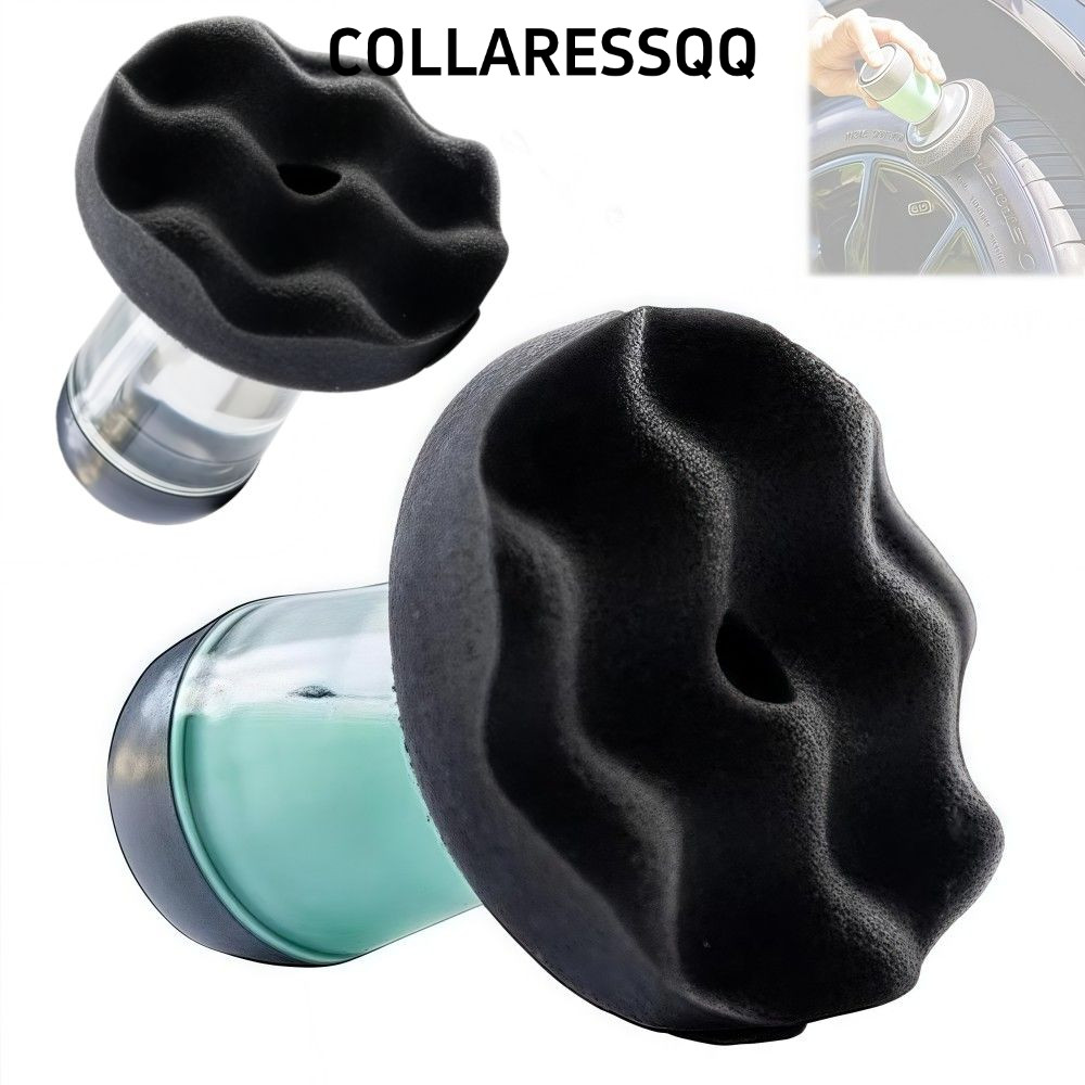 COLLARESSQQ Car Tyre Flow Dressing Applicator, Reusable Streak-Free Shine Tyre Shine Applicator, ทนท