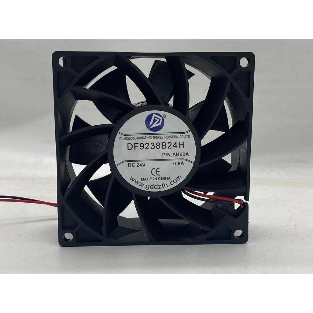 DF9238B24H 24V 0.8A 9 ซม.อินเวอร์เตอร์ปริมาณอากาศสูงพัดลมระบายความร้อนความเร็วสูง