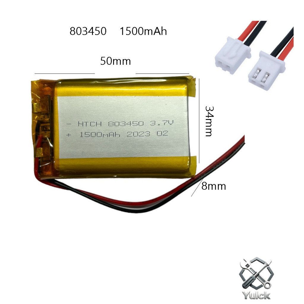 Battery 803450 1500mAh 3.7V  เข้าหัว xh2.54 แบตเตอรี่ สำหรับ MP3 กล้องติดรถยนต์