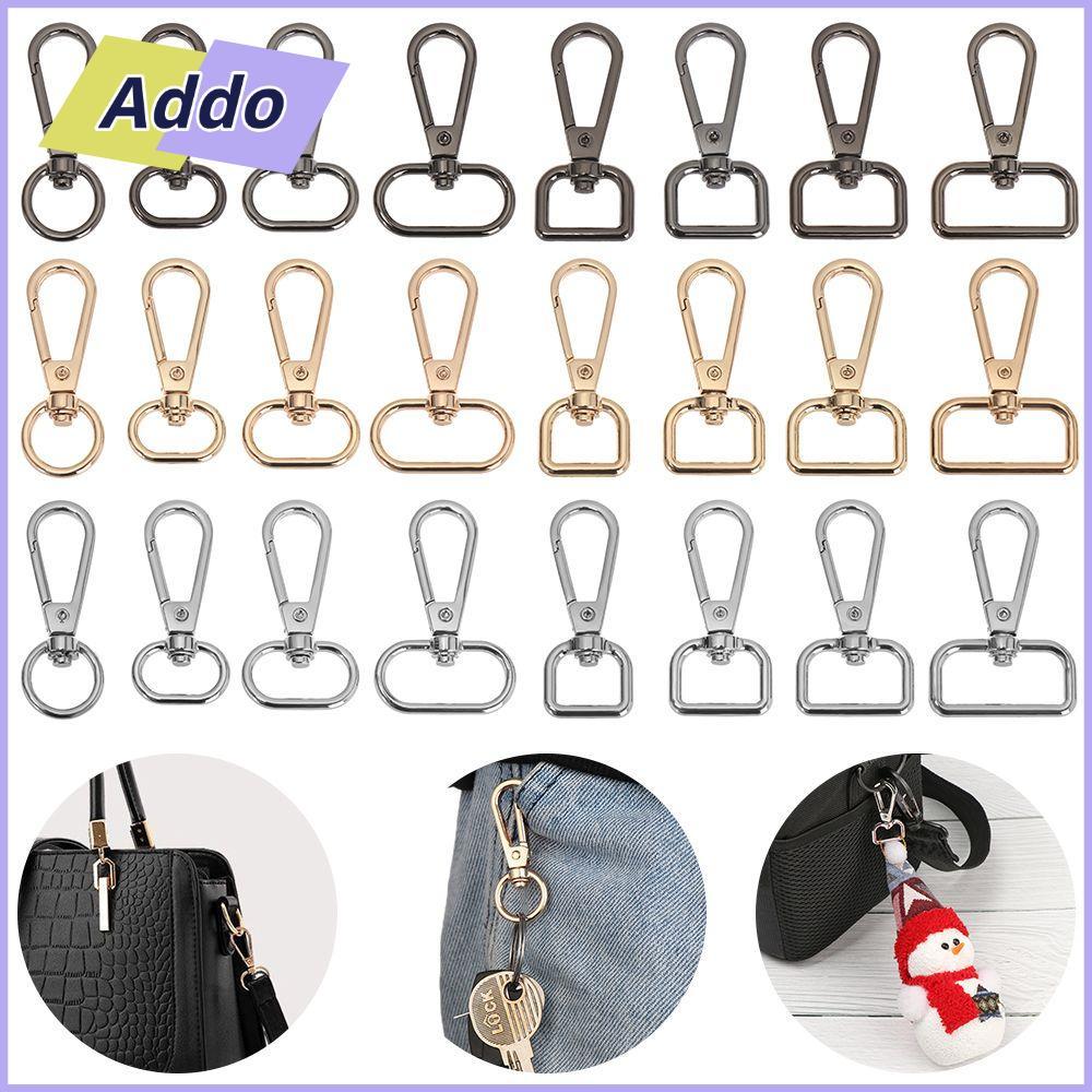 ADDO.PH 5 ชิ้นกระเป๋าสายคล้องคอเครื่องประดับ DIY KeyChain กระเป๋าอุปกรณ์เสริม Collar Carabiner Snap