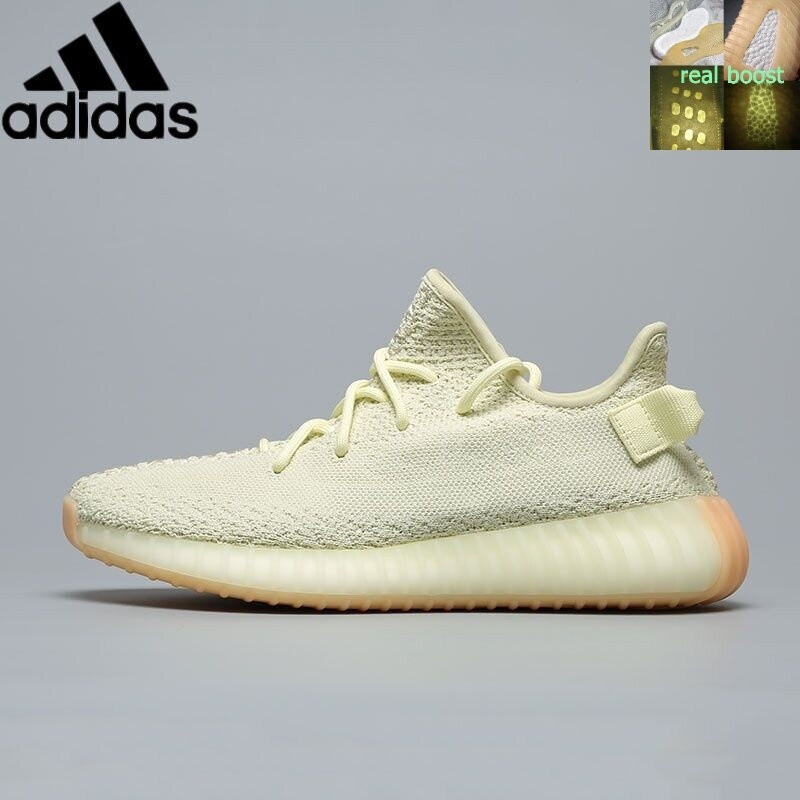AD Yeezy Original YZ Boost 350 V2 BASF รองเท้าจริง BASF ด้านล่างผู้ชายและผู้หญิงรองเท้า Asia America