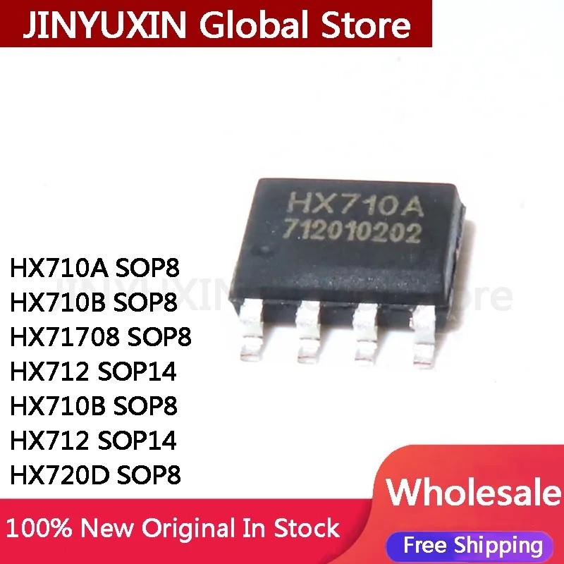 1-5 ชิ้น HX710A HX710B HX1708 SOP8 HX712 SOP14 HX710B SOP8 HX712 SOP14 HX720D SOP8 ชิป IC ขายส่ง