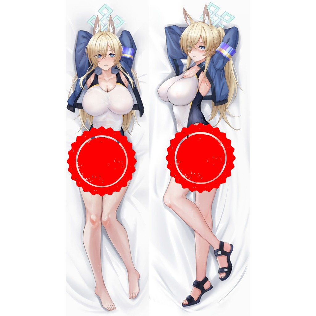 Ogata Kanna Blue Archive อะนิเมะ Dakimakura กอดหมอน Body Case Props พิมพ์สองด้านผ้าปูที่นอน