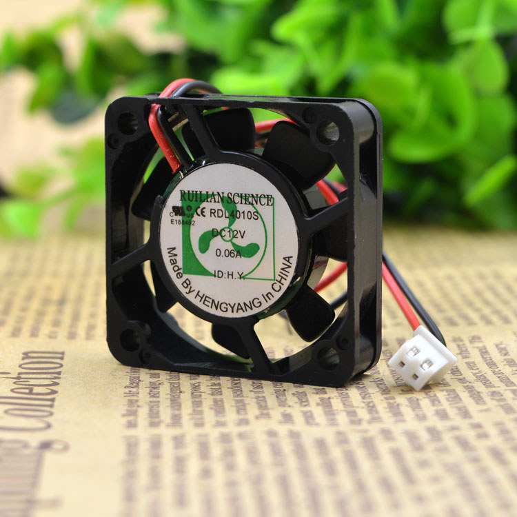 ยี่ห้อใหม่ Xinruilian พัดลม RDL4010S 4010 12V SL 0.06A พัดลมเงียบพัดลม CPU