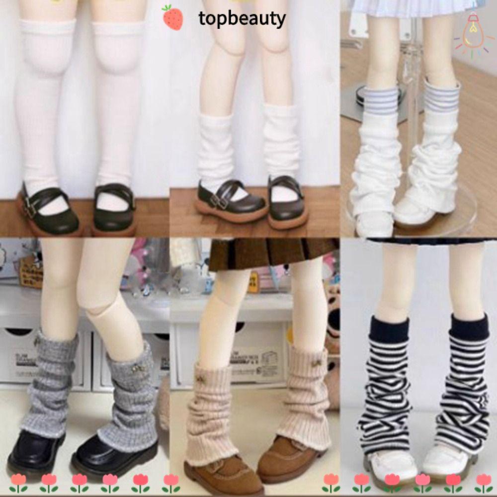 TOPBEAUTY Stocking Clothes, Fashion Mini Stripe Socks, Casual Wear DIY Accessories Christmas Toys Do