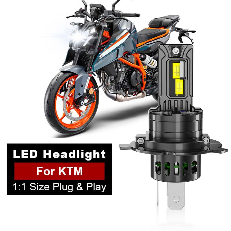 1/2PC สําหรับ KTM Duke 125 950 Enduro 690 SMC R Duke 250 125 200 390 650 990 H4 LED ไฟหน้าหลอดไฟ 900