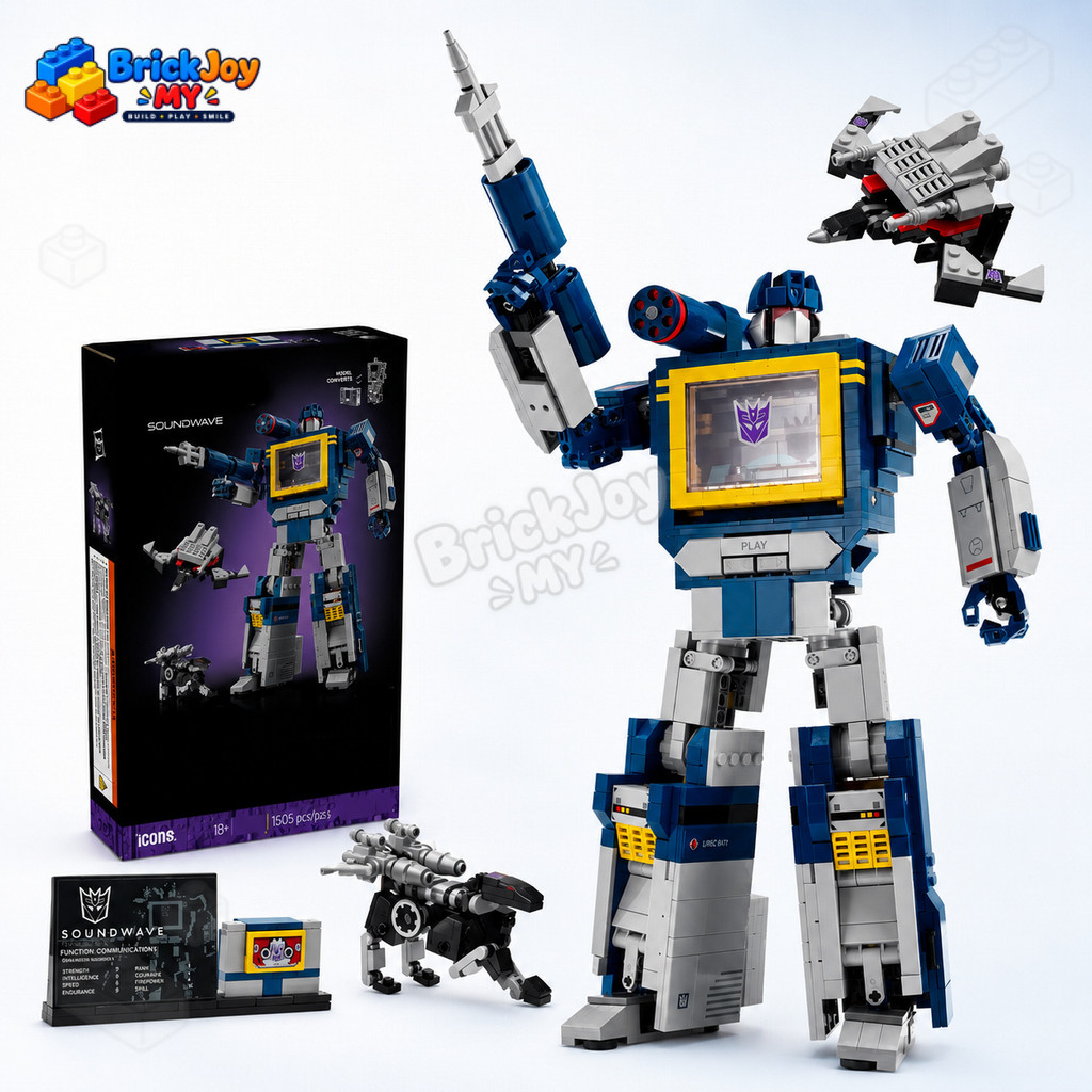 10358 Decepticons Soundwave Building Blocks หุ่นยนต์รุ่น Ravage Laserbeak ชุดของเล่นก่อสร้างของขวัญส