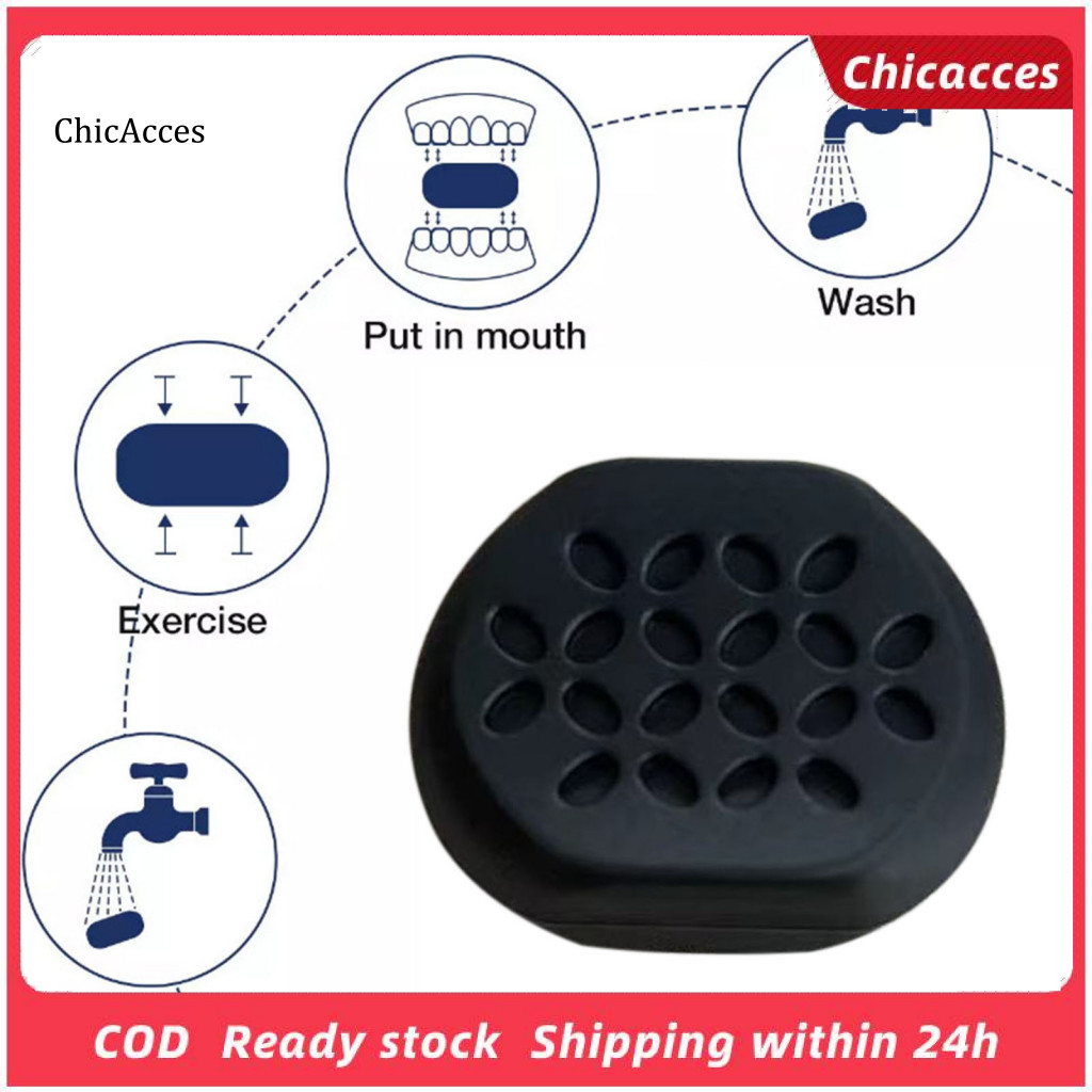 <ChicAcces> Jawline Exerciser Jawline Sculpting อุปกรณ์ 6 ชิ้น Jaw Exerciser 3 ความต้านทาน – เทรนเนอ