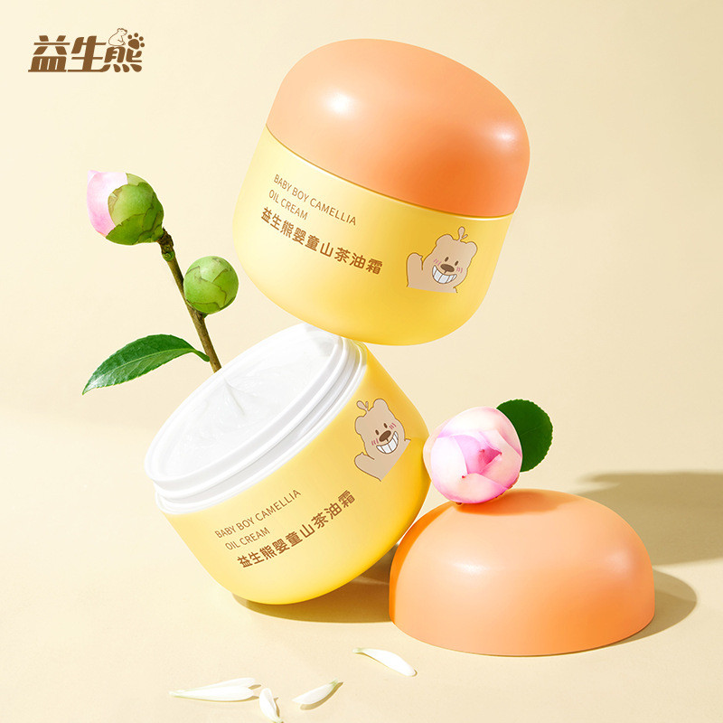 Probiotic Bear Childrens Camellia Oil Cream Moisturizer Moisturizer Moisturizing Moisturizing Anti-C