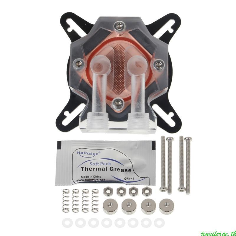 Jenniferac CPU Water Cooling Block Double Channel G1 4 CPU Water Cooler Block Universal สําหรับ CPU 