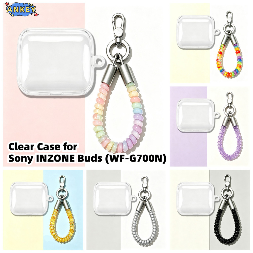 Compatible with Sony INZONE Buds (WF-G700N) Bluetooth Earphones Transparent TPU Protective Case with