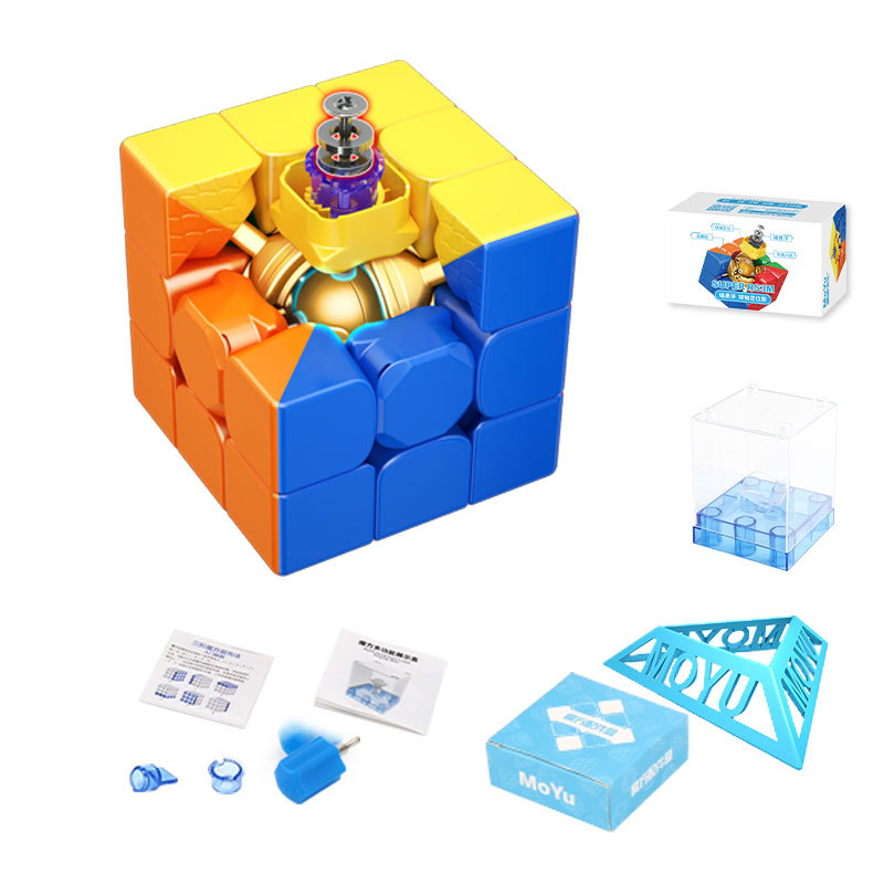 Moyu ใหม่ 2023 ความเร็วแม่เหล็ก Cube Ball Core Cube Maglev SUPER RS3M 2022 ก้อนของเล่น