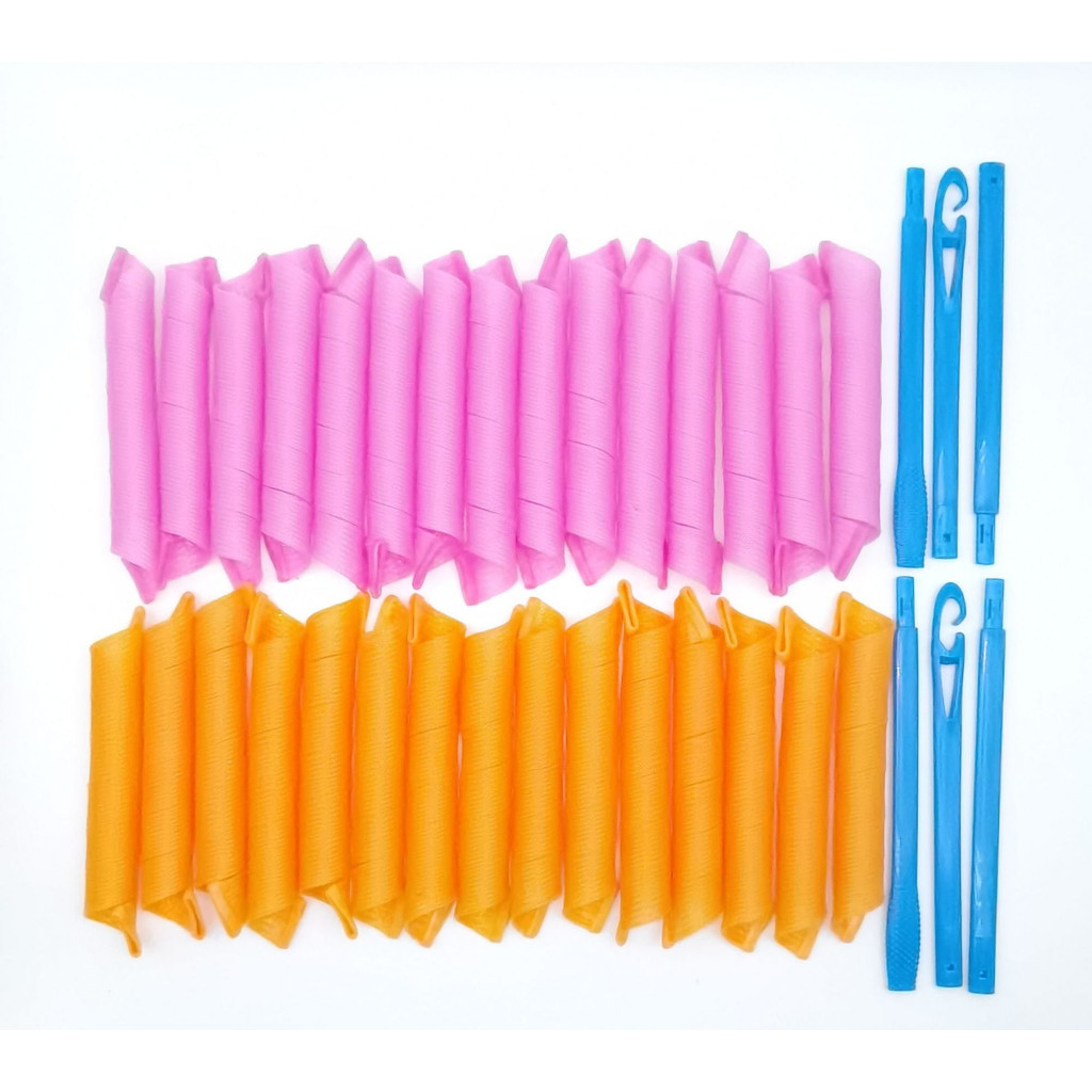 No Heat Hair Roll 20//45/50/55 ซม.Magic Hair Roll Spiral Hair Roll Wand Manual Hair Curler Magic Rol