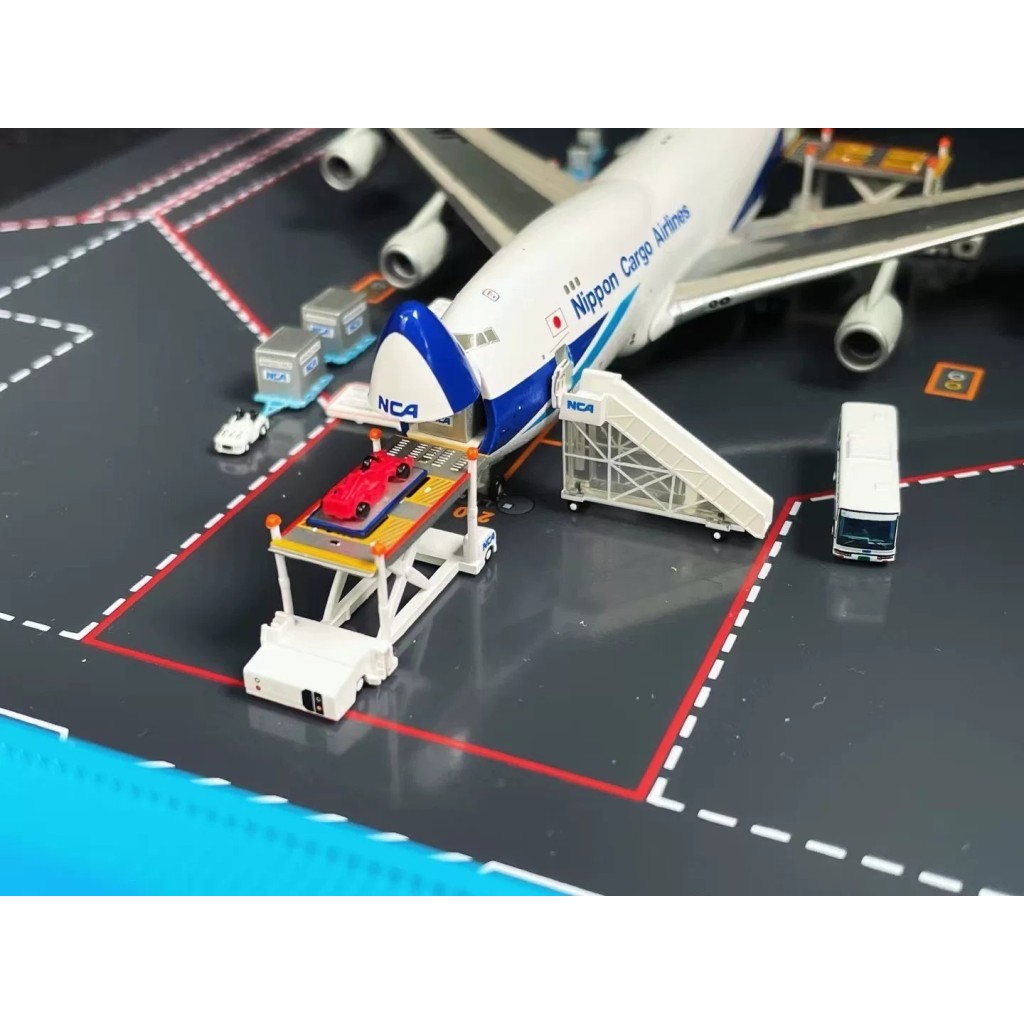 [สต๊อกพร้อม] Hogan HG NCA Japanese Goods B747-400F JA01KZ 1/400#飞机模型 พร้อมบริการพื้นดิน GSE Hehuo St