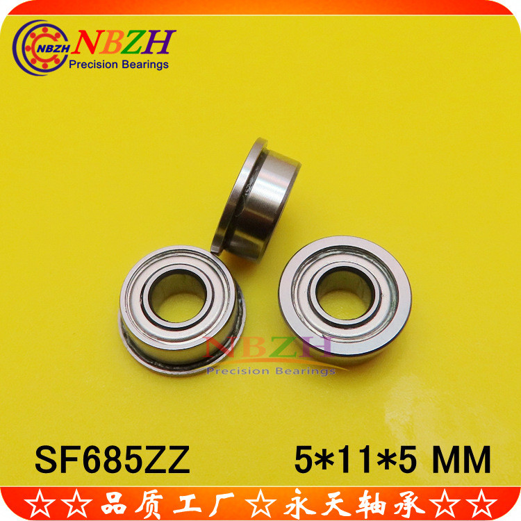 NBZH แบริ่งถ้วยหน้าแปลน SF685 F685ZZ F685-2RS DDLF-1150 5 * 11 * 5 SKKR