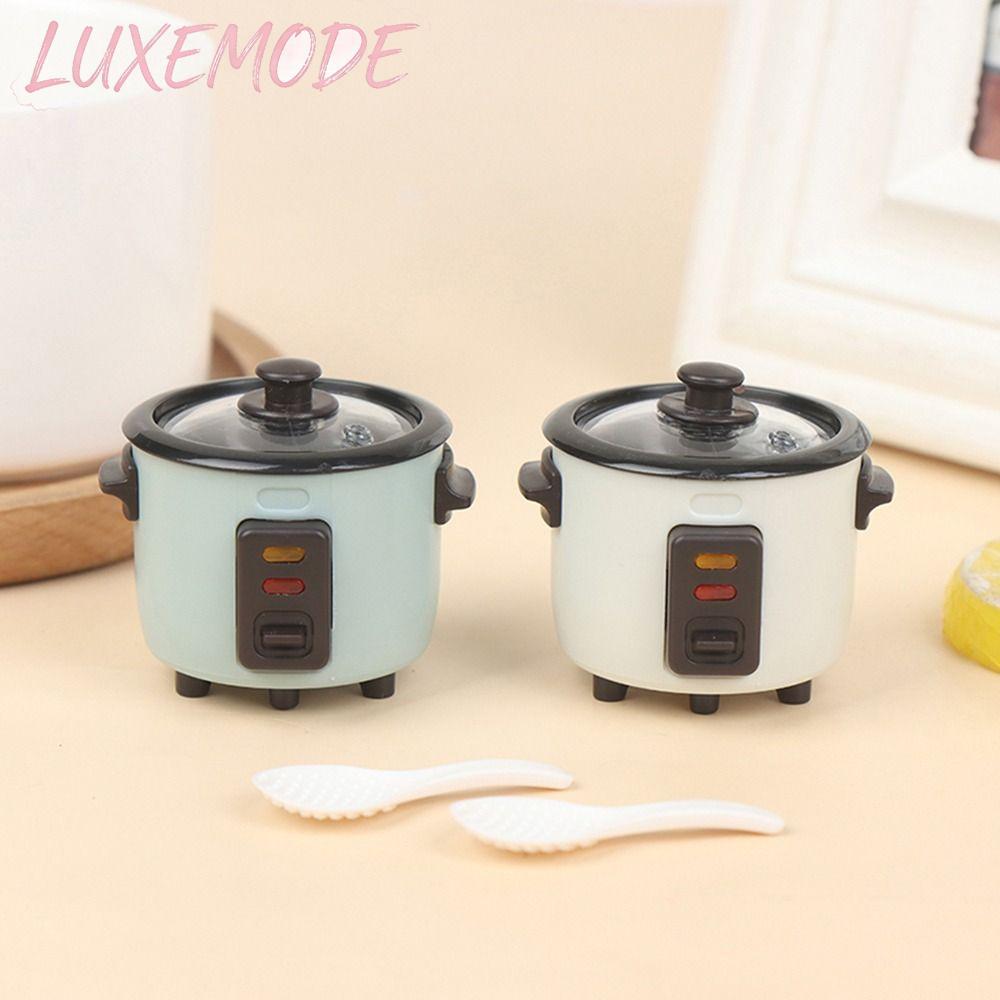 LUXEMODE Mini Rice Cooker Decorative Doll Food Excelent Doll House