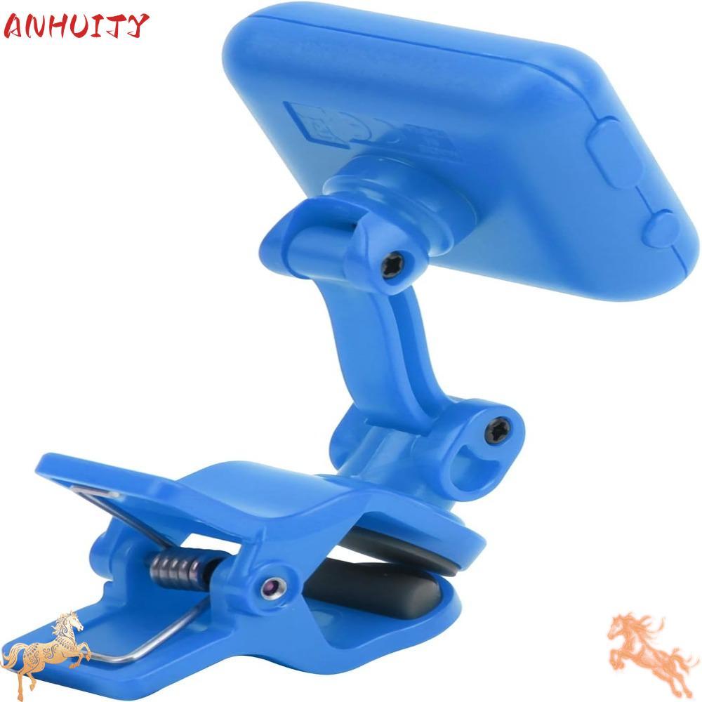 ANHUITYJ Chromatic Tuning Clip On Tuning Clip On Tuner, Portable Clip On Design Blue Violicle Tuning