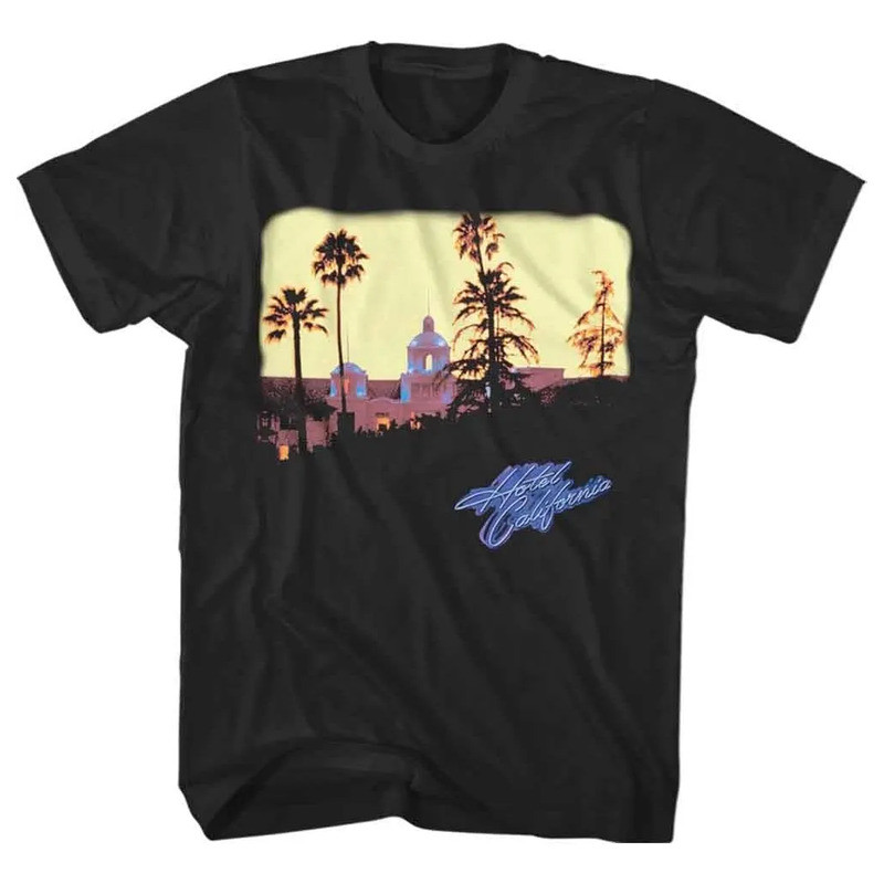 เสื้อยืด Eagles hotel California Negra