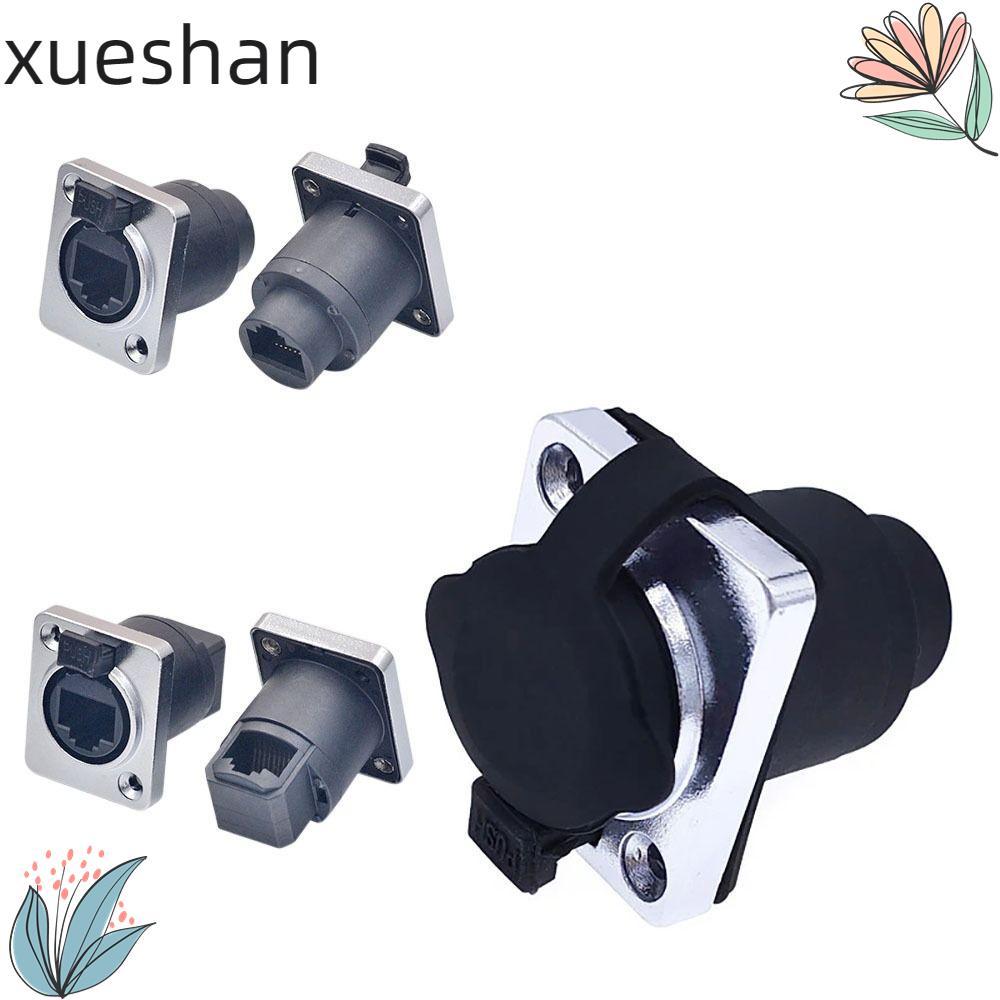 XUESHAN RJ45 Ethernet Connector,พร้อมฝาครอบยางสาย RJ45 Connector, กันน้ํา IP65 คุณภาพสูง RJ45 ปลั๊กค