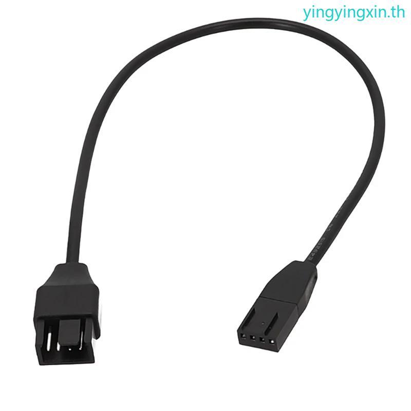 YIN 4Pin พัดลม PWM สายเคเบิลเมนบอร์ด 4Pin PWM พัดลมควบคุมอุณหภูมิสายต่อพัดลมสายต่อสายไฟ
