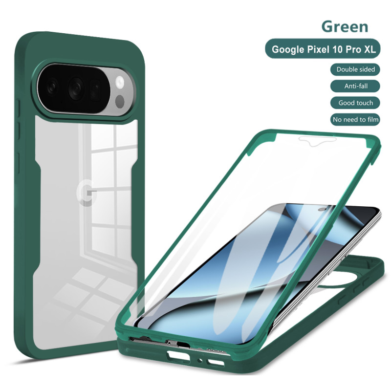 Case Film เคสโทรศัพท์ All-in-One เหมาะสําหรับ Google Pixel10ProXL สองด้านรวมทุกอย่าง Pixel 9ProXL กั