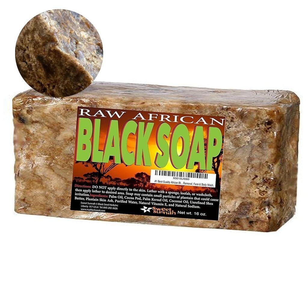 PremiumAfricankSoap-Pure1poundBuk.RawOrganicSoaporeforAcne,Dry,ScarRemval,Face&BodyWash,FromGMoistur