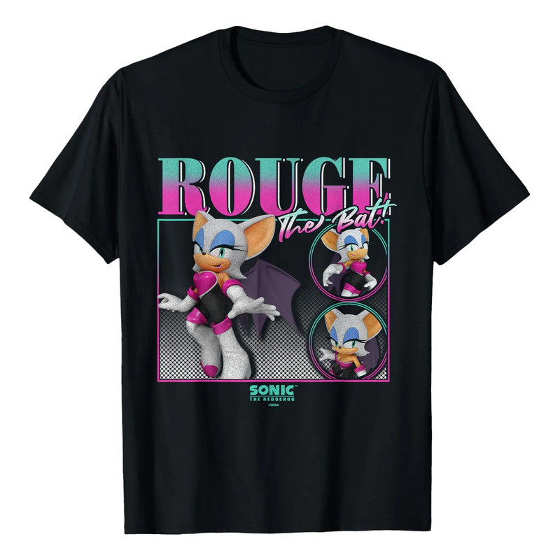 Retroato Vintage T De Sonic The Hedgehog Rouge The Bat