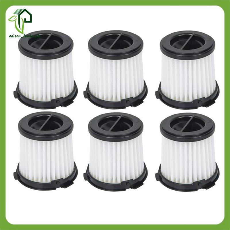 [edison_fowler.ph] แผ่นกรอง HEPA 6 ชิ้นสําหรับ WX030 / WX035 เครื่องดูดฝุ่นเปลี่ยนล้างทําความสะอาดได