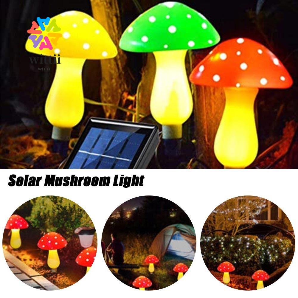 WITTII 6 ชิ้น/เซ็ต Fairy String Lights รูปปั้นกลางแจ้ง Yard Christmas Lights