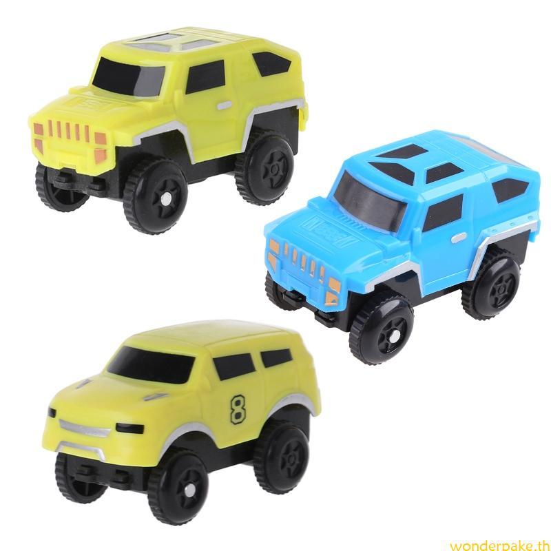 Wonder Track Toy Car Model LED Car Rail Track Car Toy Educational Vehicle Children Present