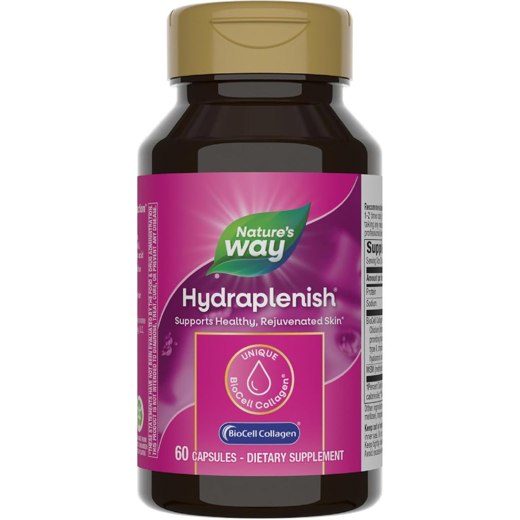 Natures Way Hydraplenish with MSM อาหารเสริมคอลลาเจนไบโอเซลล์ 60 กะรัต