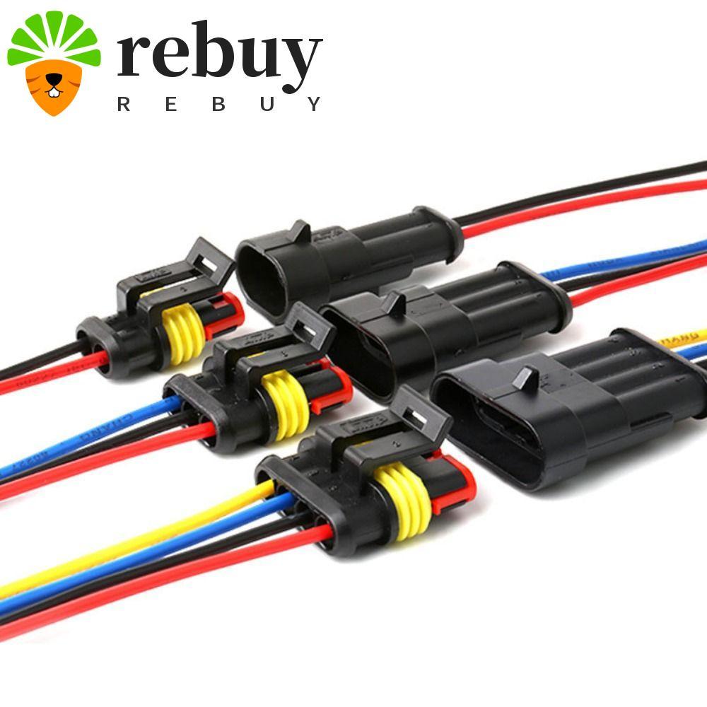 REBUY ปลั๊กขั้วต่อสายไฟ Plug-In Unit Wear-Resisting ทนทาน 1P 2P 3P 4P 5P ชายและหญิงชายหญิงชายหญิงสาย