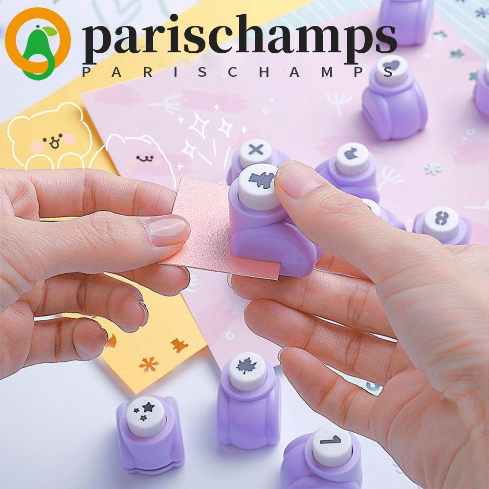 PARISCHAMPS Mini Paper Puncher Creative Purple Paper Trimmer เครื่องตัดกระดาษของเล่นเด็กอนุบาลของขวั