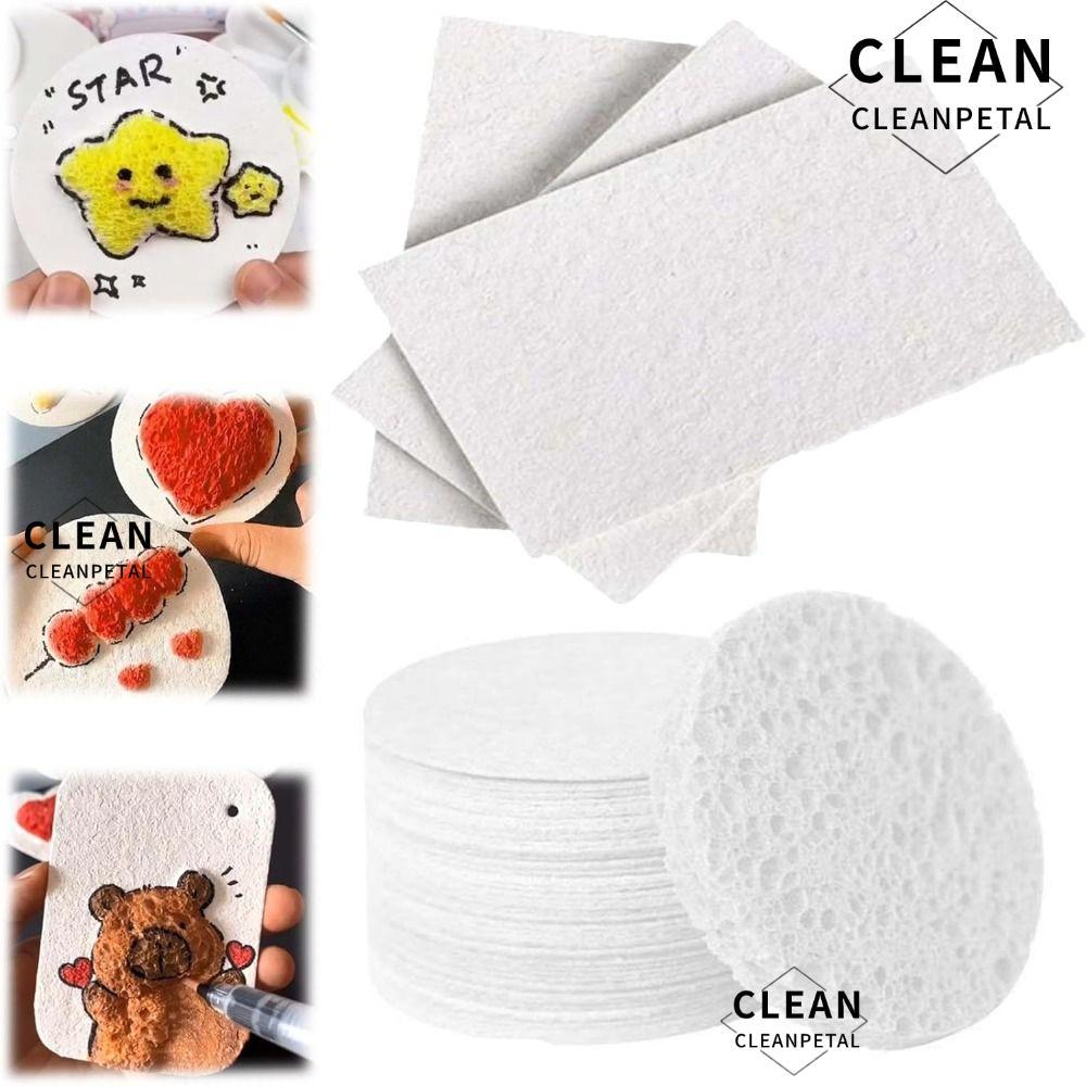 CLEANPETAL 10 ชิ้น Puffy Texture กระดาษ, หัตถกรรมโฟม Texture ภาพวาดกระดาษ, มัลติฟังก์ชั่นของเล่นเพื่
