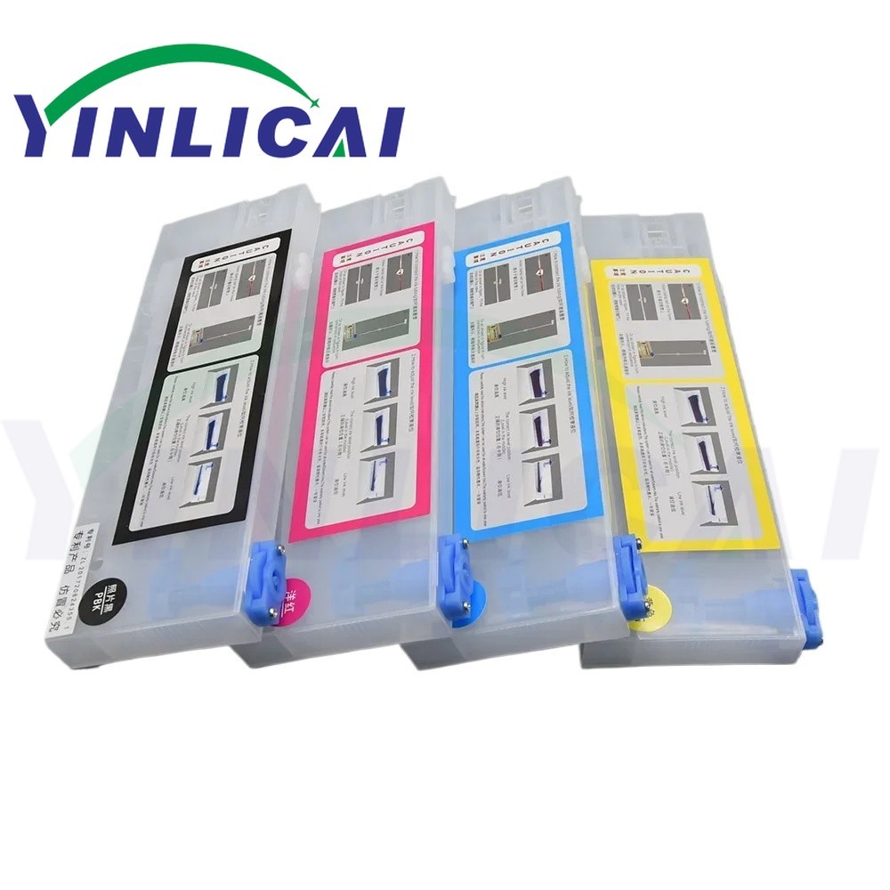Eco Solvent Printer 220ml CISS ถังย่อยพร้อมลอยสําหรับตลับหมึกเครื่องพิมพ์ Format กว้าง