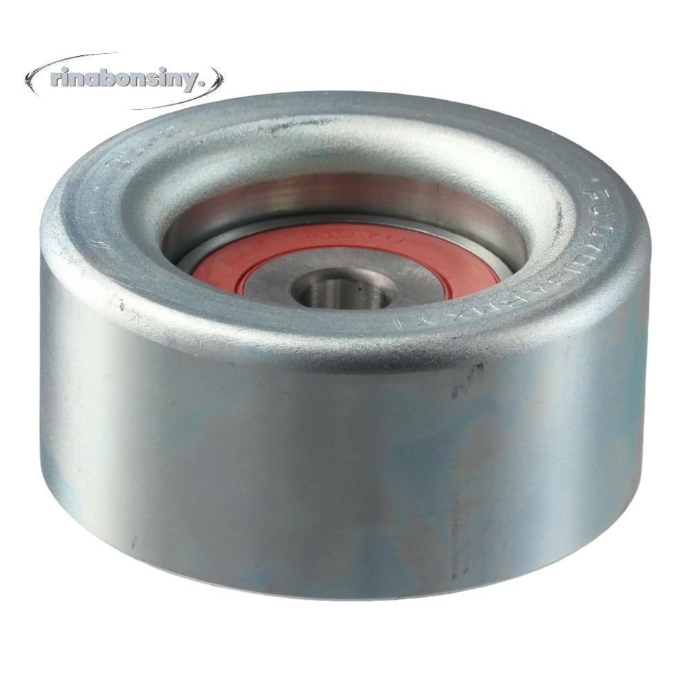 RINABONSINY 1 ชิ้น 16604-31010 Idler Pulley, 7x7x3.2 ซม.(2.76x2.76x1.26in) Silver Drive เข็มขัด Idle