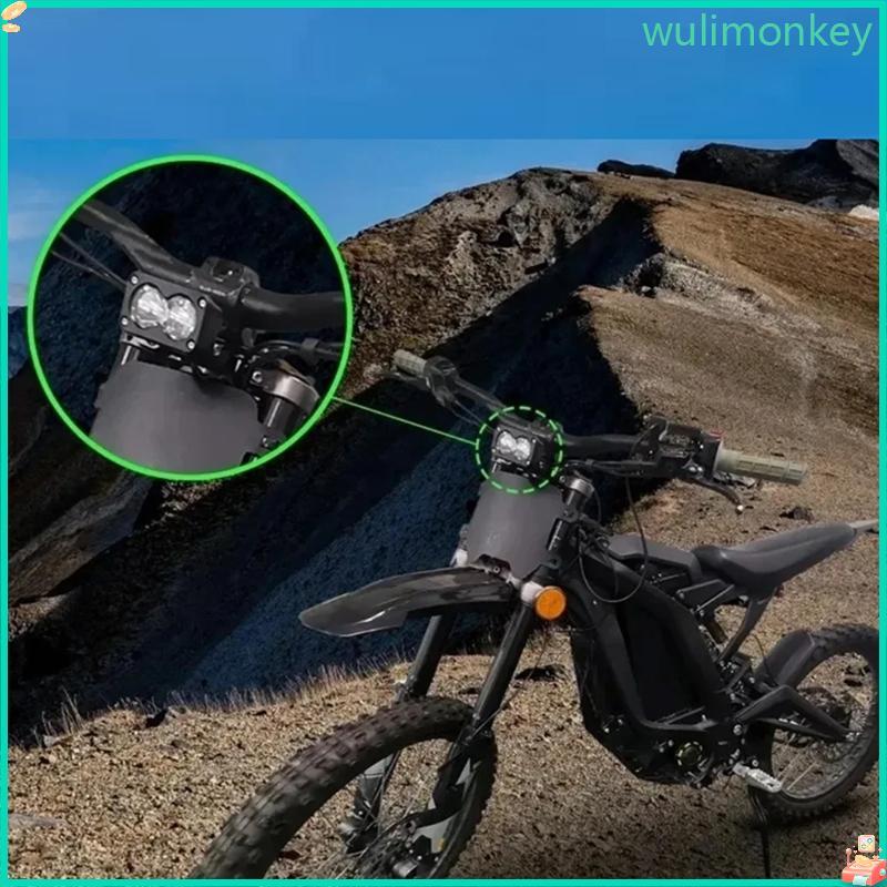 WU กันน้ํา 6000-6500K 20W ไฟหน้ารถจักรยานยนต์รูปแบบคานกว้างเหมาะสําหรับผจญภัยและพร็อพจักรยาน Cycli