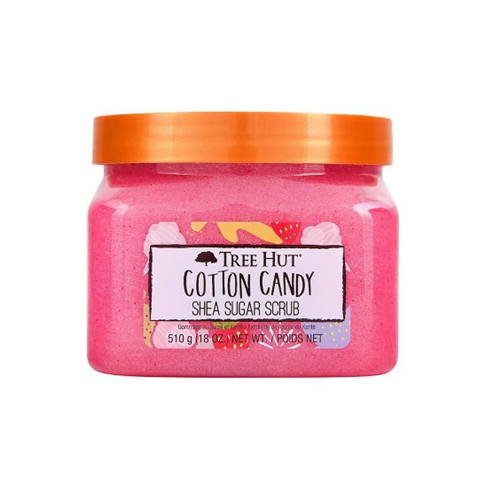 Tree Hut Body Scrub สําหรับผู้หญิง ลูกอมฝ้าย 18 Oz YJIY