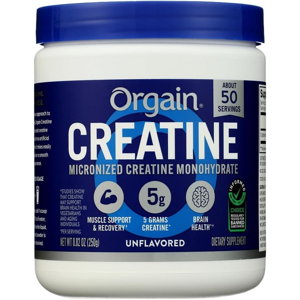 Orgain Creatine Monohydrate, 8.82 OZ 398B