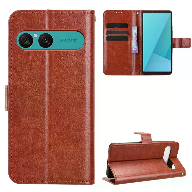 Flip Case สําหรับ Sony Xperia 1 VIII VII VI V IV 10 VIII VII VI V IV กระเป๋าสตางค์แม่เหล็กหรูหราหนัง