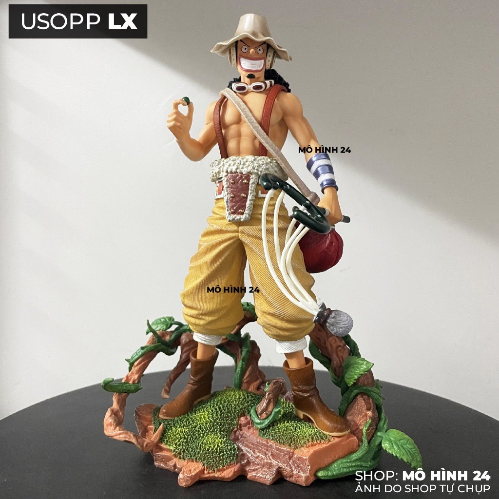 ใหม่ [ผลิตภัณฑ์คุณภาพสูง] Usopp Lx Studio ตัวอักษรรุ่นหมวกฟาง ice player รูปจมูกยาว usop ของเล่น Uso