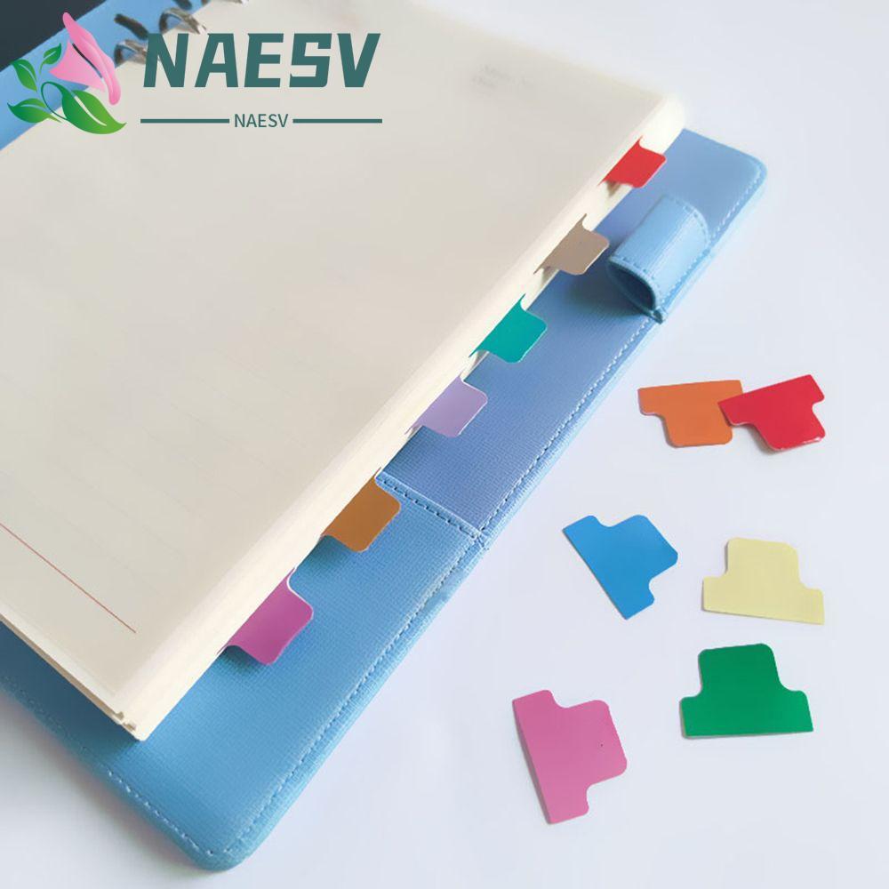 NAESV Index Tab Flags Writable Multicolor File Tabs Planner Notebook Repositionable Book Face Marker