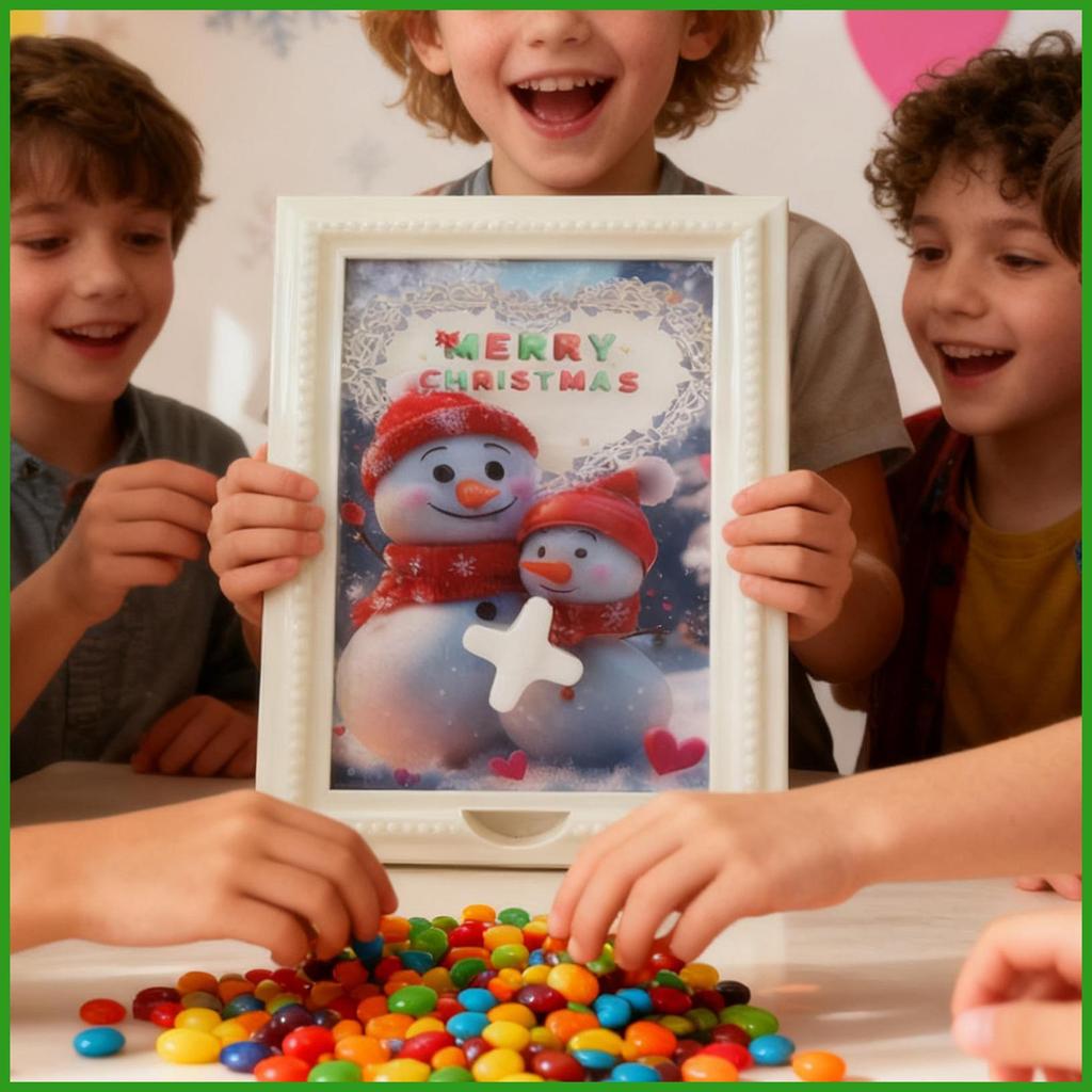 Gumball Machine กรอบรูป Snowman Treat Display Server Gumball Machine กรอบรูปสําหรับเด็กหนุ่มๆสาวๆ by