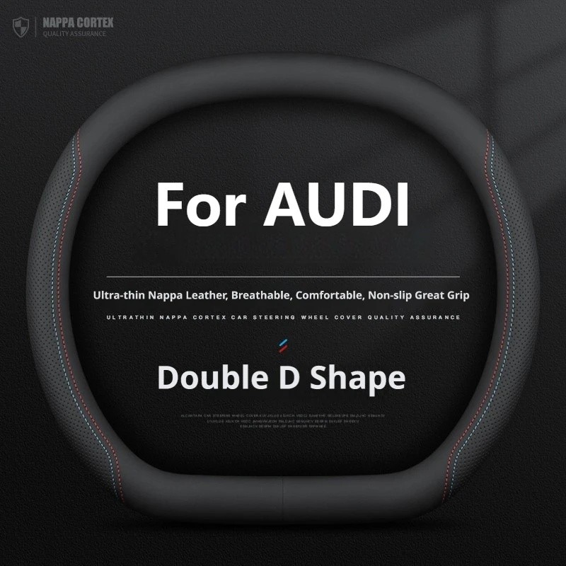 YdyNew Double D รูปร่างพวงมาลัยรถสําหรับ AUDI A6 A5 Q5 Avant A5 ซีดาน Q4 E-tron Q5 E-tron Q6 E-tron 