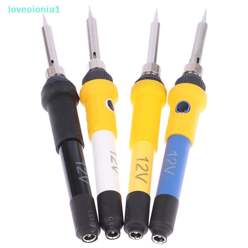loveoionia1 DC 12V แบบพกพาบัดกรีเหล็กแรงดันไฟฟ้าต่ํา 60W เชื่อม Rework ซ่อมเครื่องมือIA