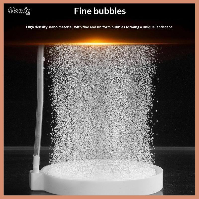 [Cloudy] Aquarium Oxygen Aerator Disc Bubble Diffuser ทนอุณหภูมิสูง Air Stone สําหรับถังปลาเขตร้อนใช