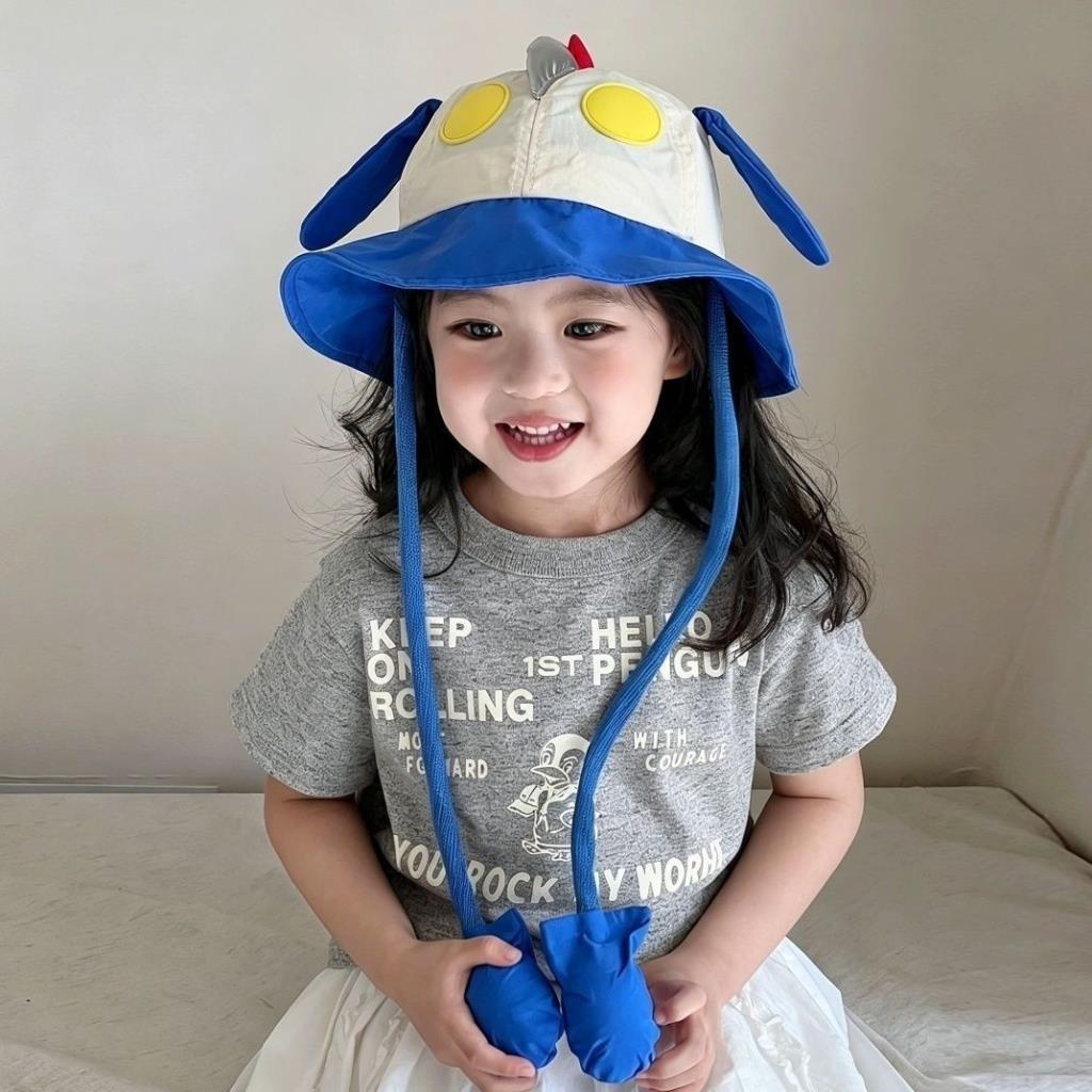 Baby Ear Moving Ultraman Hat Boy Bucket Hat Girl Sun Hat Children Sun Hat Sun Hat KN260910